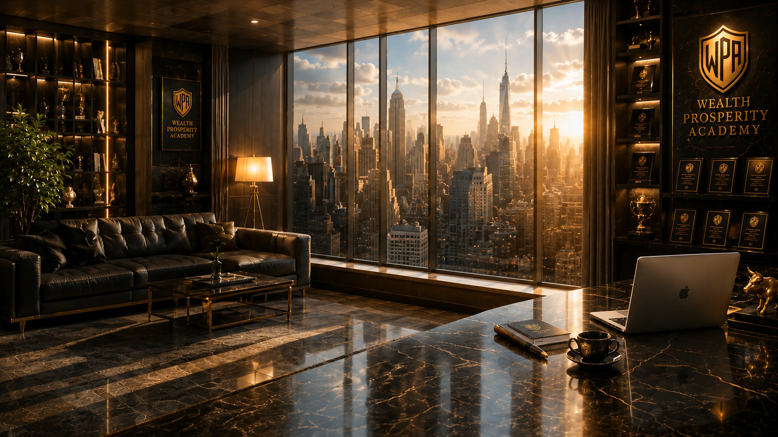 Penthouse institucional WPA · Manhattan daylight